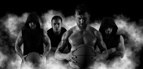 Uliczny koszykarz mężczyzn