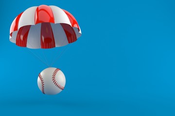 Piłka baseballowa ze spadochronem