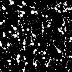 Czarno-białe splatters atramentu i wyciek