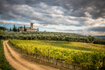 Piękny krajobraz Toskanii