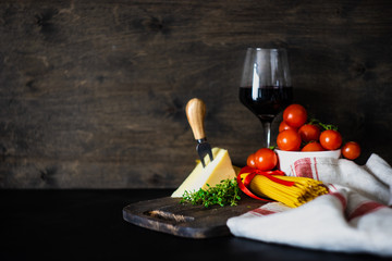 Włoskie składniki makaronu