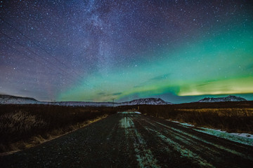 Islandia - Aurora borealis (Polarlicht)