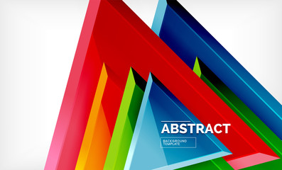 Trójkątny wzór tła low poly, wielokolorowe trójkąty