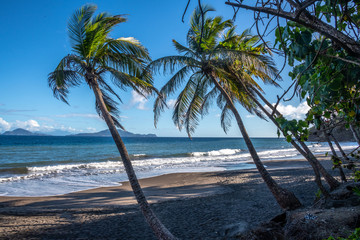 Plaża Grande Anse przy Trzech rzekach na Gwadelupie