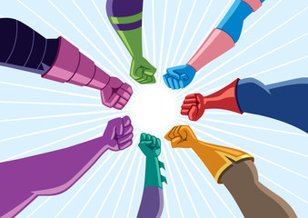 Superhero Team Assemble