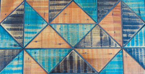 Kolorowa struktura ciągłego trójkąta. Kolorowy trójkąt ciągły. zbliżenie