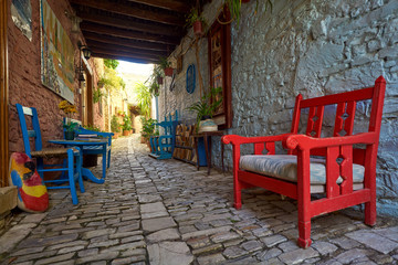 Uliczki w stary miasteczkach