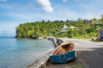  Views around the caribbean island of Dominica West indies