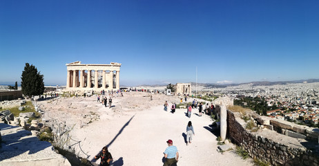 Widok na Ateny, Grecja