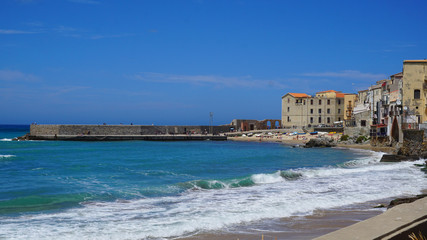 Cefalu, Sycylia, Włochy, zabytki, stare miasto, uliczki