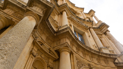 Noto, Sycylia, Włochy, schody, katedra, 