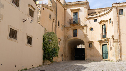 Noto, Sycylia, Włochy, schody, katedra, 