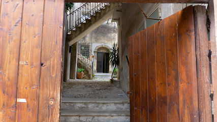 Noto, Sycylia, Włochy, schody, katedra, 