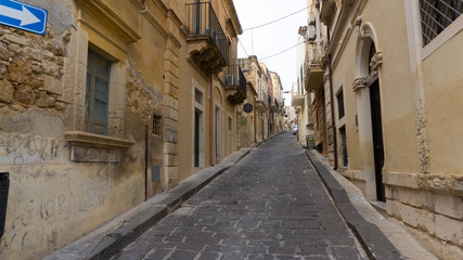 Noto, Sycylia, Włochy, schody, katedra, 