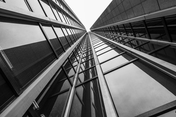 Nowoczesna architektura w mieście Frankfurt, Niemcy