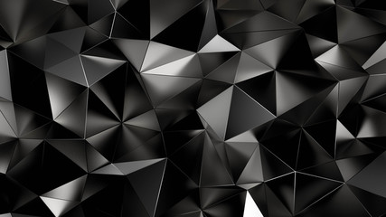 Streszczenie tło kryształ trójkąt. Ilustracja, renderowanie 3d.