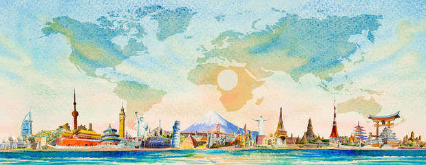 Podróżuj po świecie do Azji, Europy, Ameryki. Słynne zabytki.