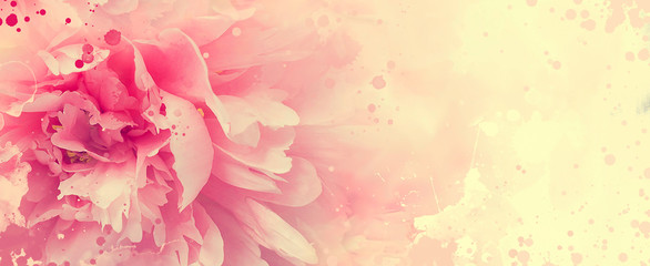 Abstrakcjonistyczna akwarela kwitnie rysunek na papierowym wizerunku