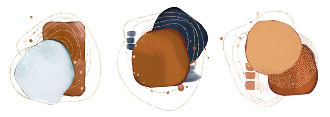 Akwarele plamki farba 