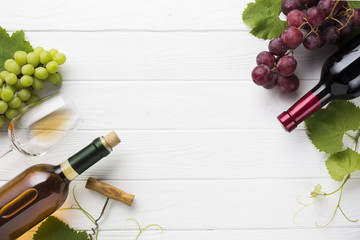 Czerwone i białe wino