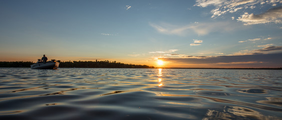 Sunset on the lake