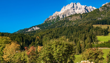 Beautiful alpine view at Leogang, Salzburg, Austria