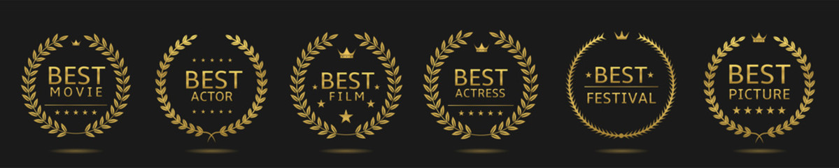 Best movie badge set