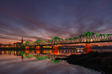 Włocławek wieczorem.