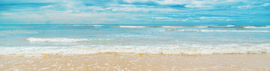 Ocean Indyjski. Sri Lanka Beruwala Beach. Selektywne ustawianie ostrości.