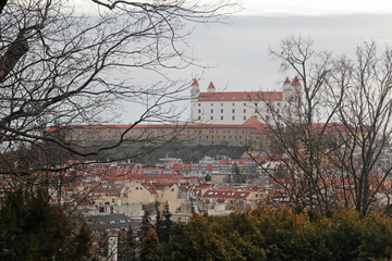 Bratislava castle and the city panorama, Slovakia