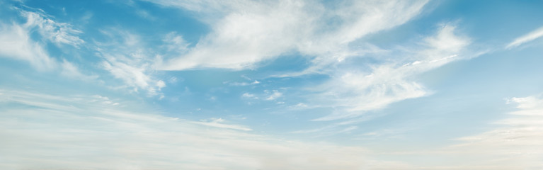 Beautiful blue sky with clouds