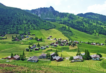 Ski-resort village Malbun in the Liechtenstein Alps mountain range - Malbun, Liechtenstein