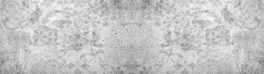 Stary szary vintage patchwork płytki kamienne betonowe ściany cementowe tekstura tło 