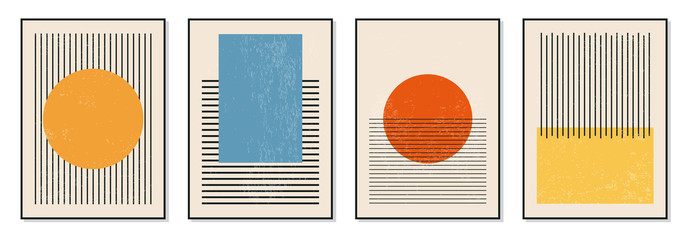 Geometryczny wzór abstrakcja retro