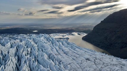 Iceland glacier