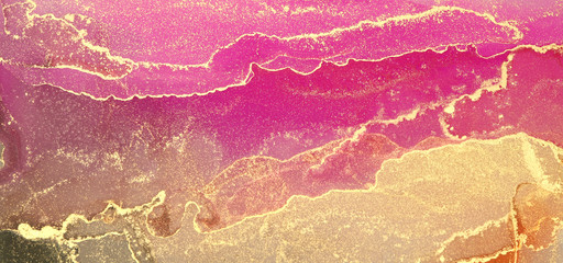 Marmurowa tekstura. Tusz alkoholowy.