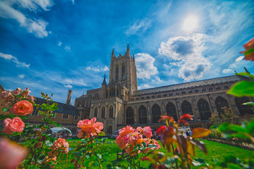 City of Norwich, England - July 7:Bury St Edmunds Abbey in Norwich , England on July 7, 2017.