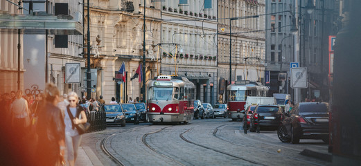 street in the city of Prague 