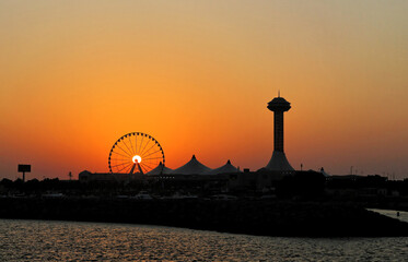 Abu Dhabi sunset 