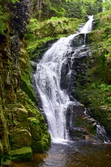 Wodospad Kamieńczyka w Karkonoszach. Karkonoski Park Narodowy