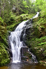 Wodospad Kamieńczyka w Karkonoszach. Karkonoski Park Narodowy