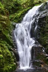 Wodospad Kamieńczyka w Karkonoszach. Karkonoski Park Narodowy