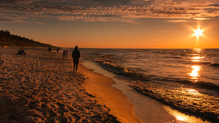 Zachód słońca nad Bałtykiem 