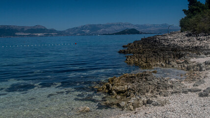 skalista plaża chorwacja dalmacja, piękne widoki