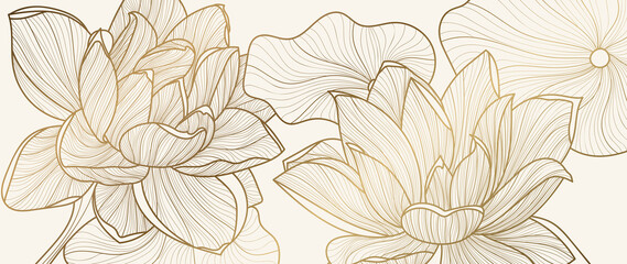 Luksusowy szablon projektu tapety. Złoty wzór geometryczny.