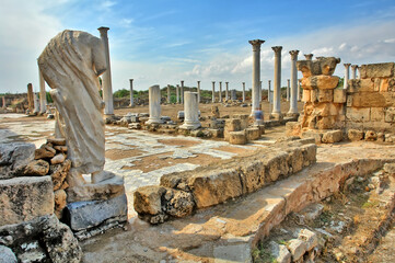Salamis - an ancient Greek city-state on the east coast of Cyprus,