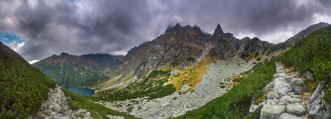 Panorama na Mnich - Morskie Oko, Mnichowy Kocioł