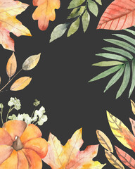 Kwiaty namalowane na ciemnym tle.