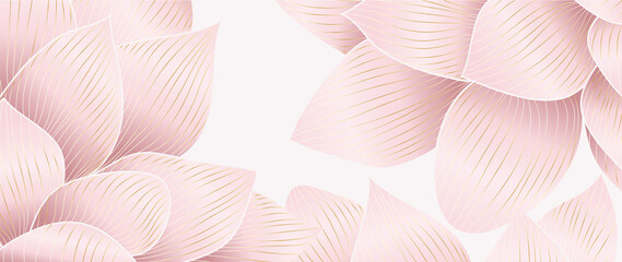 Luksusowy projekt tła ze złotym lotosem.