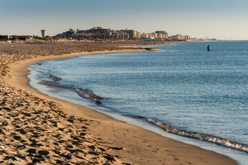 La Plage Sud de Canet en Roussillon, Perpignan, France